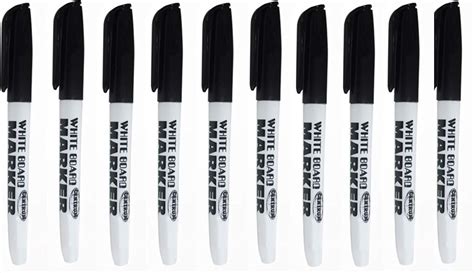 JMS We Create Smile Black Whiteboard Pens White Board Markers Dry Wipe