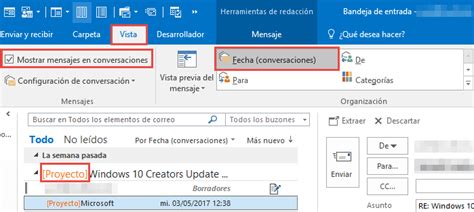 Outlook Formatos Y Colores En Asuntos De Mensajes Microsoft