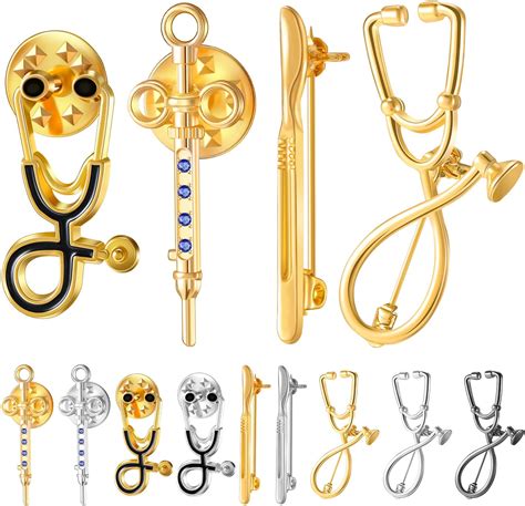 Amazon 9 Pcs Medical Nurse Doctor Pins Stethoscope Brooch Pins