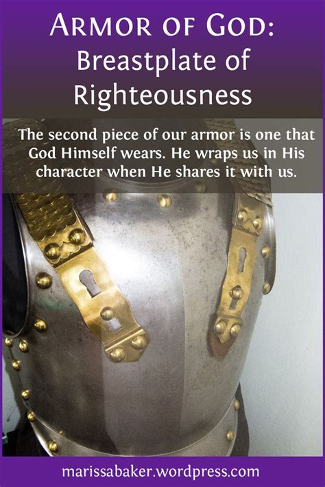 Breastplate Of Righteousness Righteousness Armor Of God Bible Time