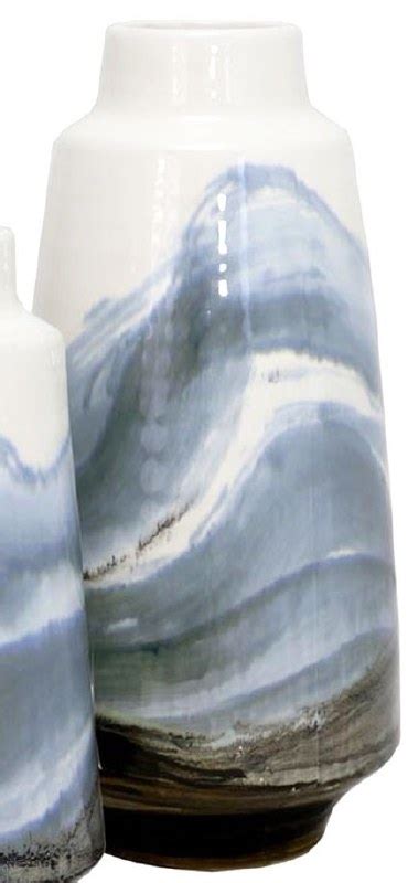 Ceramic Blue Wave Vase Wilford Lee Home Accents