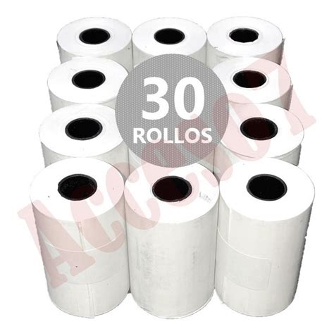 Rollos Papel Termico X Impresora Mm Mm Clip Total Mercado