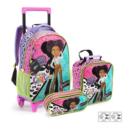 Mochila Rodinha E Costa Glitt Girls Seanite Mochilas Magazine Luiza