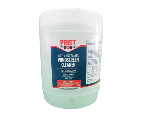 Prist 77708 Acrylic And Plastic Aircraft Windscreen Cleaner 5 Gallon Pail At