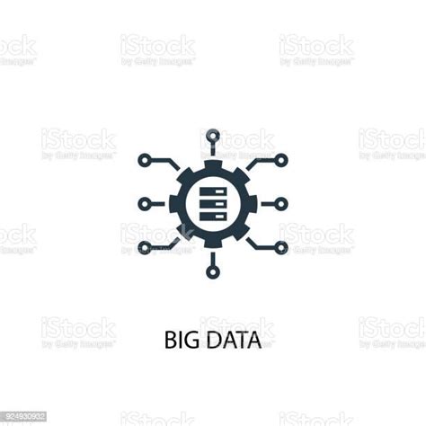 Big Data Icon Simple Element Illustration Stock Illustration Download Image Now Advice Big