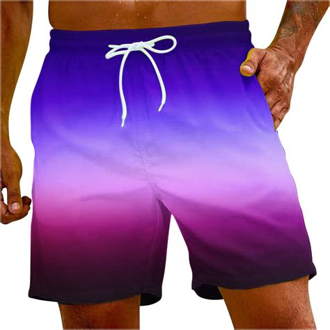 Hapimo Mens Trends Swim Trunks Elastic Waist Lace Up Bathing Suits