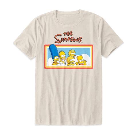 Playera Simpsons Talla EEG Manga Corta Crema Bodega Aurrera Despensa