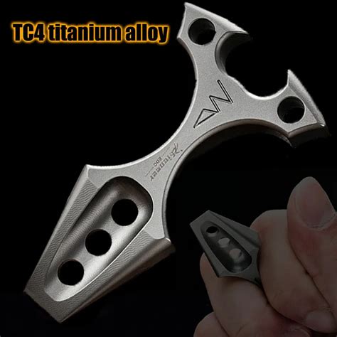 Small Tc Titanium Alloy Multifunctional Crowbar Outdoor Camping Broken