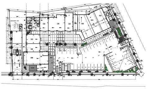 Shopping Mall Autocad Plan Free Cad Floor Plans