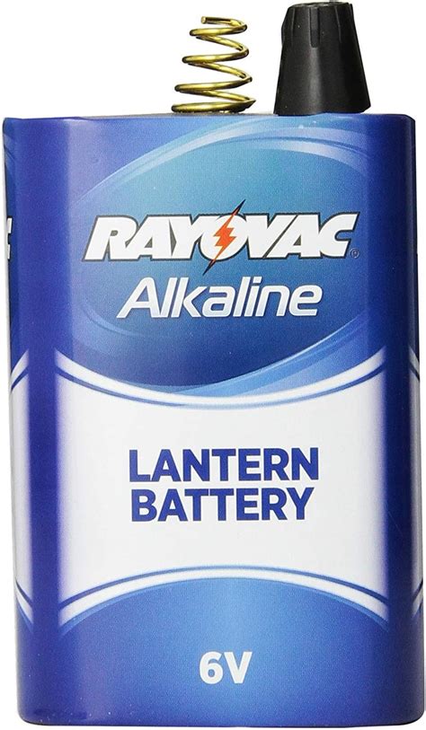 Rayovac Lantern Battery 6 Volt Alkaline Spring Terminal 806 Health And Household