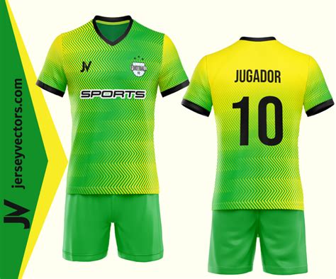 Jersey Vector Verde Amarillo Degrade ›