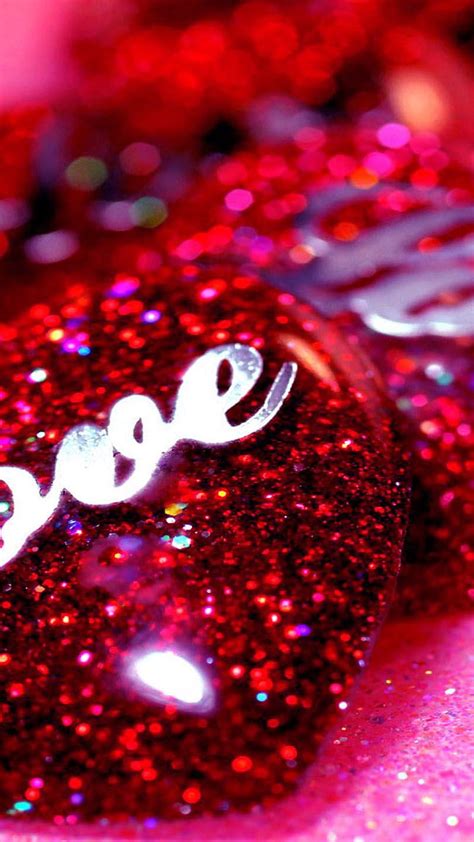 Glitter Love Corazones Red Hd Phone Wallpaper Peakpx