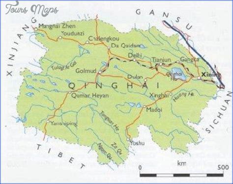 Qinghai Map - ToursMaps.com