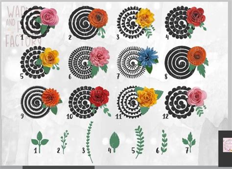 Arquivos Silhouette Super Kit Flores Elo7 Produtos Especiais