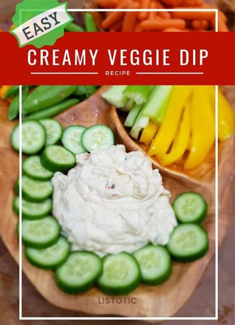 Knorr Creamy Veggie Dip ⋆ Great appetizer from Listotic