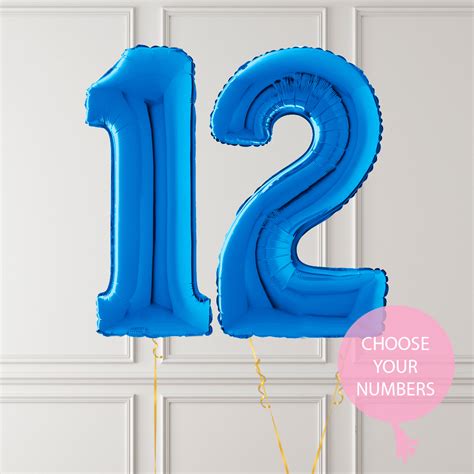 Birthday Number Balloons Delivered in a Box - BALLOONBX