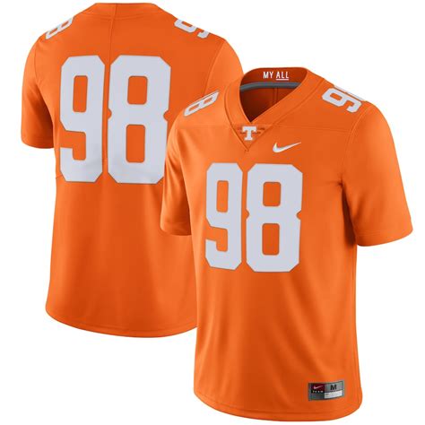 Men's Nike #98 Tennessee Orange Tennessee Volunteers Limited Football ...