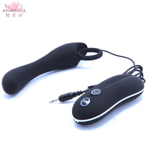 Aliexpress Buy Aphrodisia Remote Control Function Black Vibrating Silicone Prostate Anal