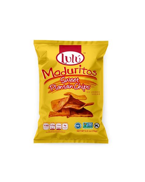 Lulu Chips Snack Pack Sweet Plantain Chips Plantain