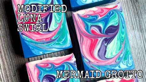 Modified Luna Swirl Mermaid Grotto Cold Process Soap Vegan