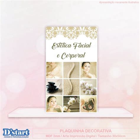 Quadro Placa Decorativa 50x30cm Mdf Estética Spa Mod 00006 Elo7