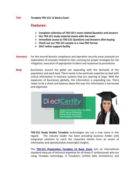 Te0 121 Exam Questions And Answers