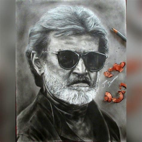 Rajinikanth Pencil Sketch