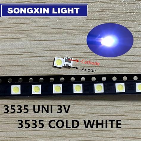 50 100pcs Original For LG LED LED 2W 6V 1W 3V 3535 Cool Cold White