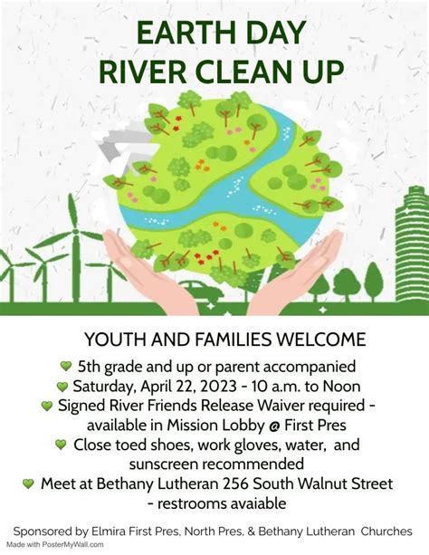 Earth Day River Clean Up First Presbyterian Church Of Elmira