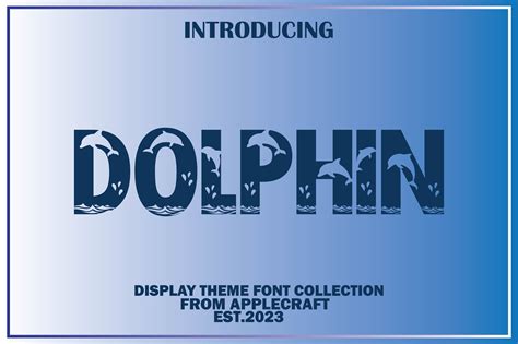 Dolphin Font By Apple Craft · Creative Fabrica