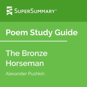 The Bronze Horseman Poem Study Guide by SuperSummary | TPT