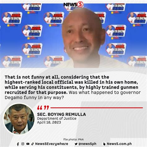 News On Twitter Bumuwelta Si Justice Sec Boying Remulla Sa Komento