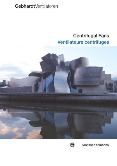 Centrifugal Fans Ventilateurs Centrifuges Fan Nicotra Gebhardt