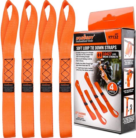 Rhino Usa Retractable Ratchet Tie Down Straps Pk Lb