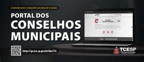 Portal Dos Conselhos - Tribunal de Contas lança 'Portal dos Conselhos Municipais' com foco em ...