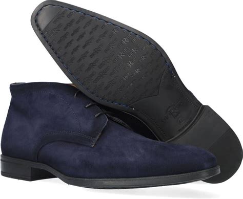 Giorgio Amalfi Schoen Suede Navy Schoen Cm Suede Heren Veterschoenen