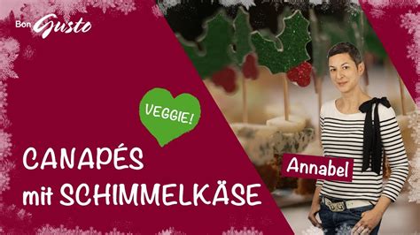 Lebkuchen Canapés mit cremigem Schimmelkäse Einfaches Rezept für