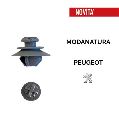 Bottone Fissaggio Modanatura Fiancata Peugeot Sistem Fix