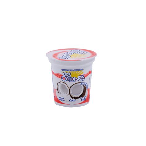 YOGHURT ENTERO COCO X 140GR LOS COLONOS POTE Supermercados Stock