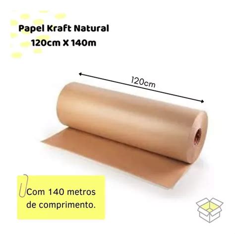 Bobina Papel Kraft Puro Cm X Mts G P Embalagens