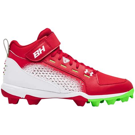 Under Armour Harper 6 MID RM Baseball Cleats RED