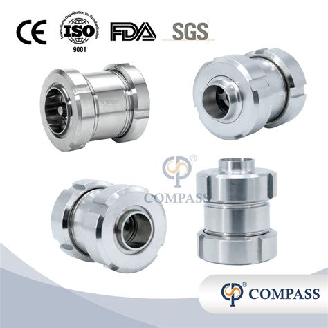 Stainless Steel Sanitary Straight Flange Type Non Return Check Valves