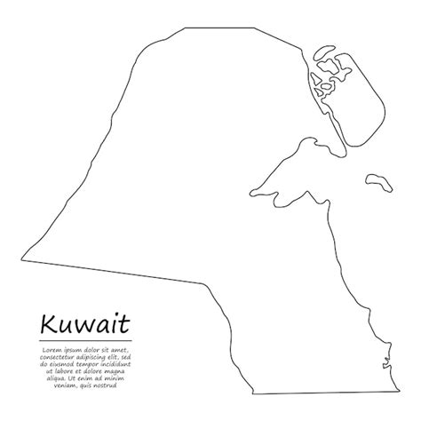 Premium Vector Simple Outline Map Of Tanzania Silhouette In Sketch