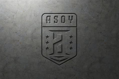 die cut wall logo mockup psd graphic  wudel mbois creative fabrica