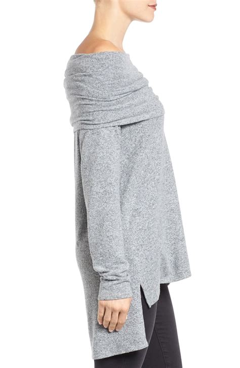 Gibsonlook Convertible Neckline Cozy Fleece Tunic Nordstrom Tunic