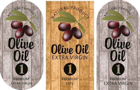 Premium Vector Olive Oil Label Set