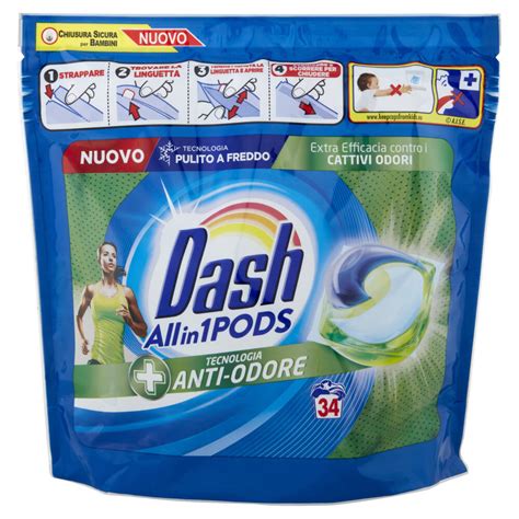 Dash Pods Allin Detersivo Lavatrice Capsule Per Bucato Tecnologia