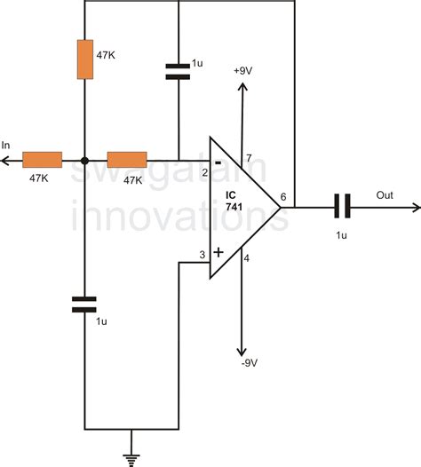 Combined Low And High Pass Filter Circuit Diagram Active Low