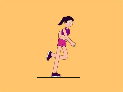 Girl Running Cycle By Neomenia Animation On Dribbble