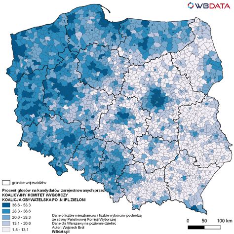 Wybory 2023 Mapy WB Data